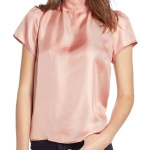 J. Crew Collection Bow Back Silk Top in Blush Pink- 2
